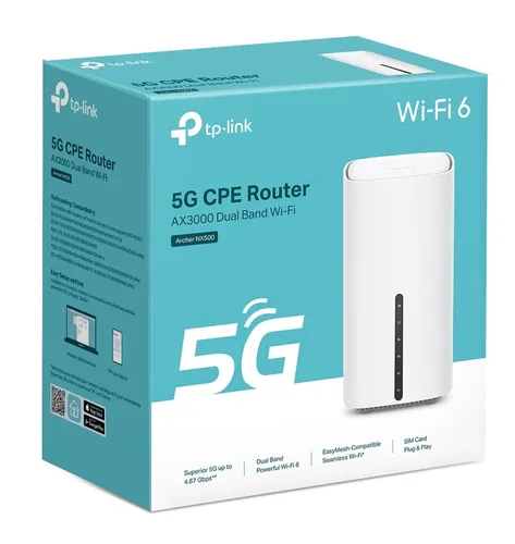Router TP-LINK Archer NX500 5G 2.4 / 5 GHz (DualBand), Wi-Fi Mesh, Gniazdo SIM