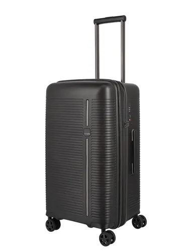 Walizka średnia poszerzana Travelite Roomer Trunk - black