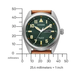 Zegarek CITIZEN Super Titanium Military BM8560-11XC Srebrny