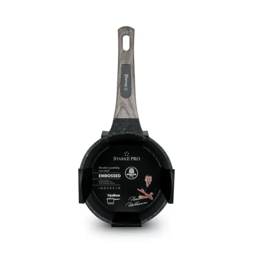 Rondel na indukcję z powłoką marmurową Starke Pro Embossed 1,2 l
