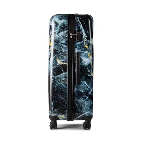 Большой жесткий чемодан Saxoline Trolley L Marble 1439h0. 71. 10 Черный