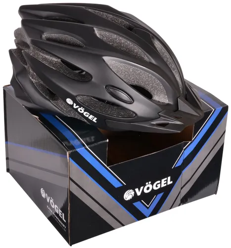 Kask rowerowy VÖGEL VKA-944 Czarny MTB z lampką (rozmiar L)