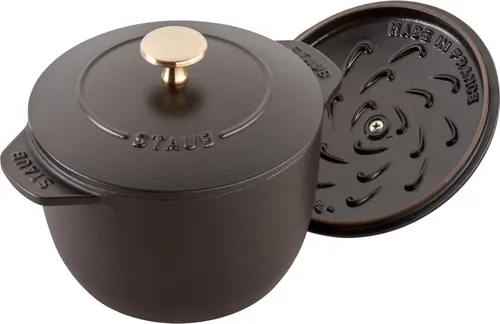 Mały garnek okrągły STAUB LA COCOTTE 16 cm Czarny