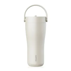 Kubek termiczny ze słomką EQUA Carry Cup 600 ml - sand