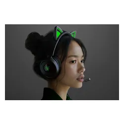 Słuchawki przewodowe z mikrofonem Razer Kraken Kitty V3 X Nauszne Czarny