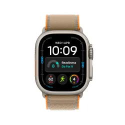 Apple Watch Ultra 4 GPS + Cellular koperta z tytanu Naturalna 49mm Opaska Trail w kolorze piasku Rozmiar S/M