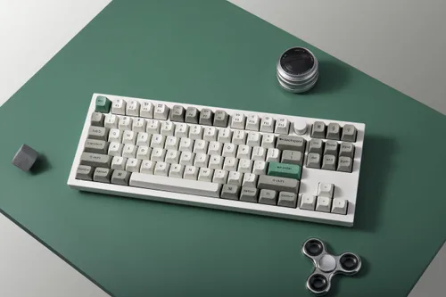 Klawiatura KEYCHRON Q3 Max Wireless Switch Gateron Jupiter Banana Biało-szaro-zielony