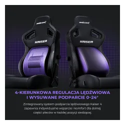 Fotel Anda Seat Kaiser 4 XL Gamingowy do 200kg Skóra Eco Limonka