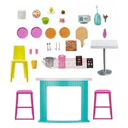 LALKA BARBIE ZESTAW RESTAURACJA GRILL zestaw kuchnia z lalką HGP59