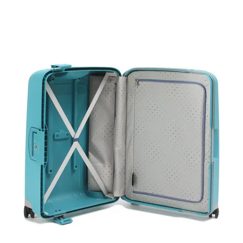 Średnia Twarda Walizka Samsonite S'Cure 49307-1012-1BEU Aqua Blue