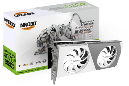 Karta graficzna Inno3D GeForce RTX 4070 Ti Super TWIN X2 OC WHITE 16GB GDDR6X 256bit DLSS