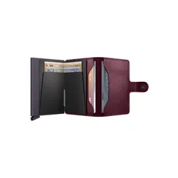 Portfel kieszonkowy RFID Secrid Miniwallet Original - cranberry