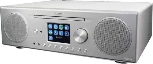 Radioodbiornik Ferguson Regent i450s Radio FM DAB+ Internetowe Bluetooth Srebrny