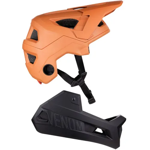 Kask rowerowy dla dorosłych full face Force Venom z odpinaną szczęką