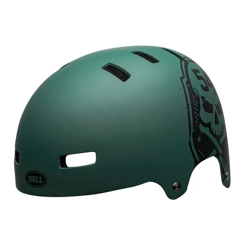 Kask rowerowy Bell Local green black/skull