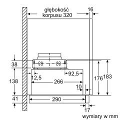 Okap Bosch DFL063W56 Srebrny