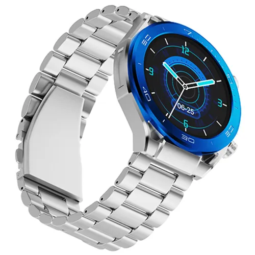 Smartwatch IMIKI Xplorer Oyster Srebrno-niebieski
