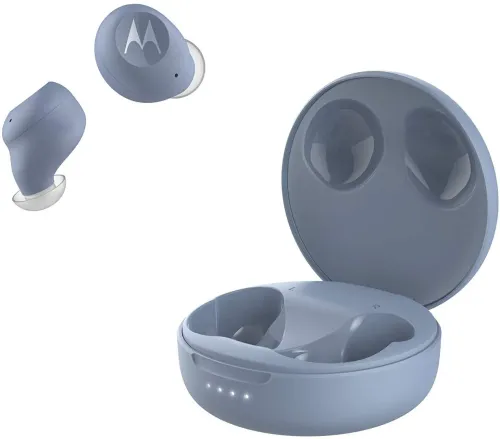 Słuchawki bezprzewodowe Motorola Vervebuds 250 True Wireless Dokanałowe Bluetooth 5.0 Niebieski