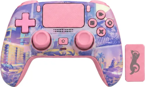 Pad FroggieX FX-P5-GP5-P Vibe City Edition do PC, PlayStation 5, Android, iOS Bezprzewodowy Różowy