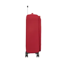 Poszerzana walizka duża American Tourister Crosstrack - red/grey