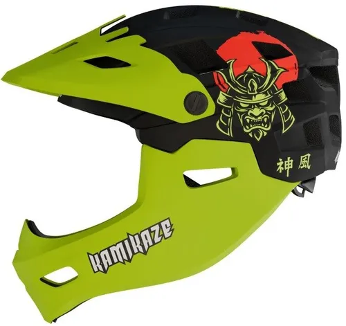 Kask KAMIKAZE Ronin Zielony Full Face (rozmiar L)