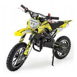 Motocykl spalinowy 49CC cross dla dzieci e-start motor motorek LED 35km/h