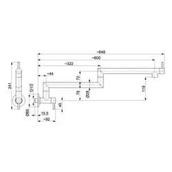 Bateria KFA ARMATURA Duero 6623-030-22 Inox