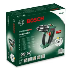 Wiertarko-wkrętarka BOSCH Ergonomic PSB 18 LI-2 06039B0302