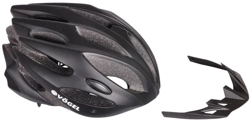 Kask rowerowy VÖGEL VKA-944 Czarny MTB z lampką (rozmiar L)