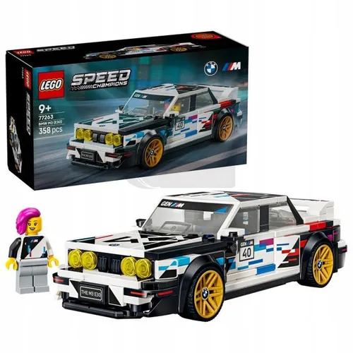 LEGO Speed Champions 77263 BMW M3 (E30), zestaw klocków 9+
