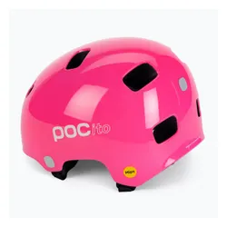 Kask rowerowy dziecięcy POC Pocito Crane MIPS Jr fluorescent pink 9085