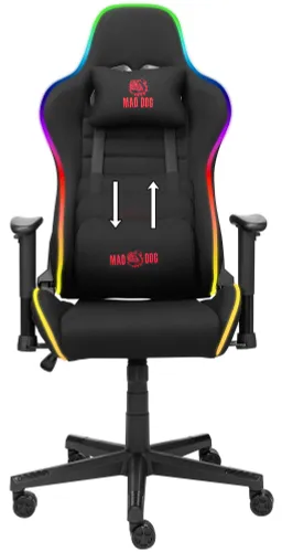 Fotel MAD DOG GCH800 RGB Czarny