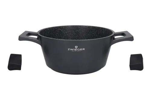 ZWIEGER Black Stone 2 l - garnek aluminiowy z pokrywką