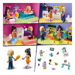 LEGO FRIENDS 42697 Kreatywna walizka z domkiem dla lalek, zestaw klocków 6+