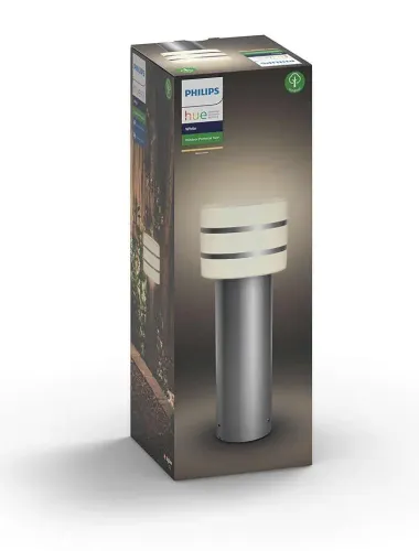 Zewnętrzna latarnia Philips Tuar Hue Pedestal Inox 17405/47/P0