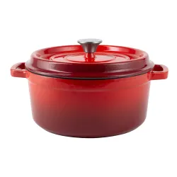 Garnek żeliwny VINTAGE CUISINE VC2P2619BL20CP Czerwony 26 cm
