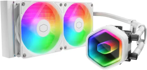 Chłodzenie Cooler Master MasterLiquid 240 Core II ARGB Biały