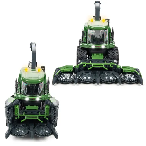 Zdalnie sterowany kombajn COIL RC zabawka na pilota światło dźwięk bańki mydlane zielony