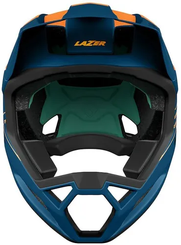 Kask rowerowy LAZER Cage KinetiCore Pomarańczowo-niebieski mat MTB (rozmiar XS)
