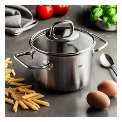 FISSLER Viseo 2,1 l - garnek ze stali nierdzewnej ze szklaną pokrywką