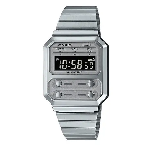 Casio Vintage A100we-7bef Gümüş Saat