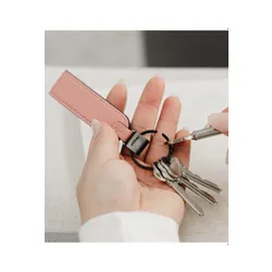 Skórzany organizer na klucze Orbitkey Loop Keychain - cotton candy