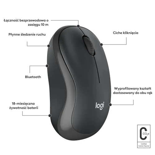 Myszka Logitech M240 Silent Grafitowy