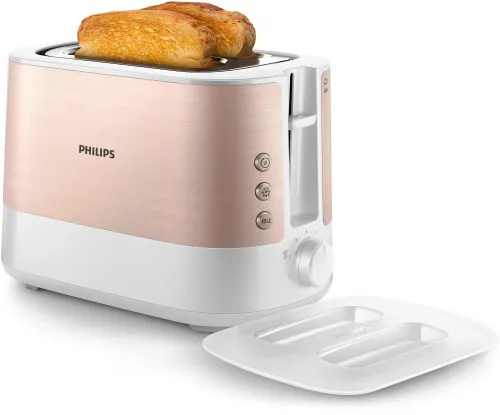 Toster Philips HD2638/11 Ruszt do bułek Rozmrażanie 1050W