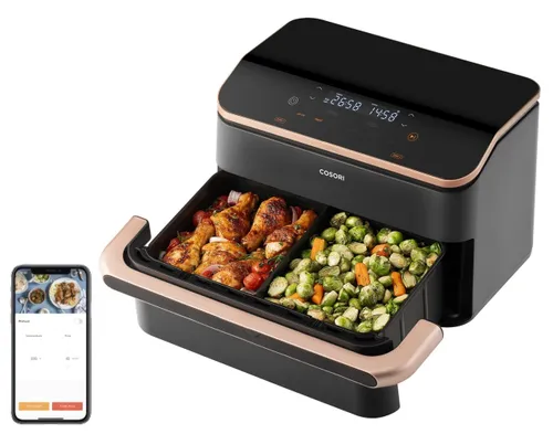 Air Fryer Frytkownica beztłuszczowa COSORI CAF-TF101S-AEUR Dual Blaze TwinFry 10l Wi-Fi dzielony kosz