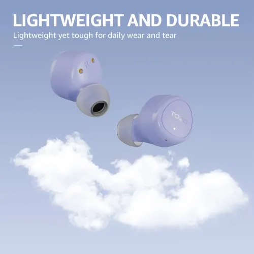 Słuchawki bezprzewodowe Tozo Agile Solo Dokanałowe Bluetooth 5.3 Fioletowy