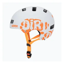 Kask dziecięcy UVEX Kid 3 CC dirtbike light grey/orange