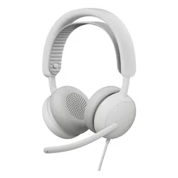 Słuchawki LOGITECH Zone Wired 2 Przewodowe, Nauszne, ANC Biały
