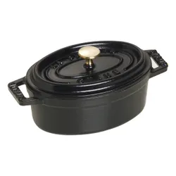 Mini garnek żeliwny owalny STAUB MINI COCOTTE 250 ML Czarny