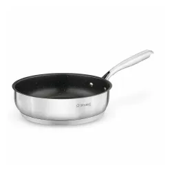 Patelnia na indukcję nierdzewna z pokrywką Starke Pro Varese 24 cm